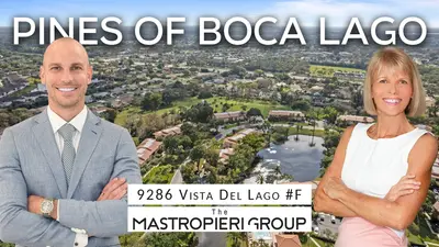 Pines of Boca Lago Property Tour With Larry Mastropieri | 9286 Vista Del Lago Unit F, Boca Raton